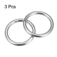 thumbnail image 3 of 316 Stainless Steel Round Ring 40mm ID 6mm Thick 3 Pack, 3 of 5
