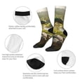 thumbnail image 4 of Balery Deep Forest Stone Green Dragon Calcetas Largas con Estampado para Hombre y Mujer – Suaves y Transpirables, Talla Única (US 5-11), 4 of 6