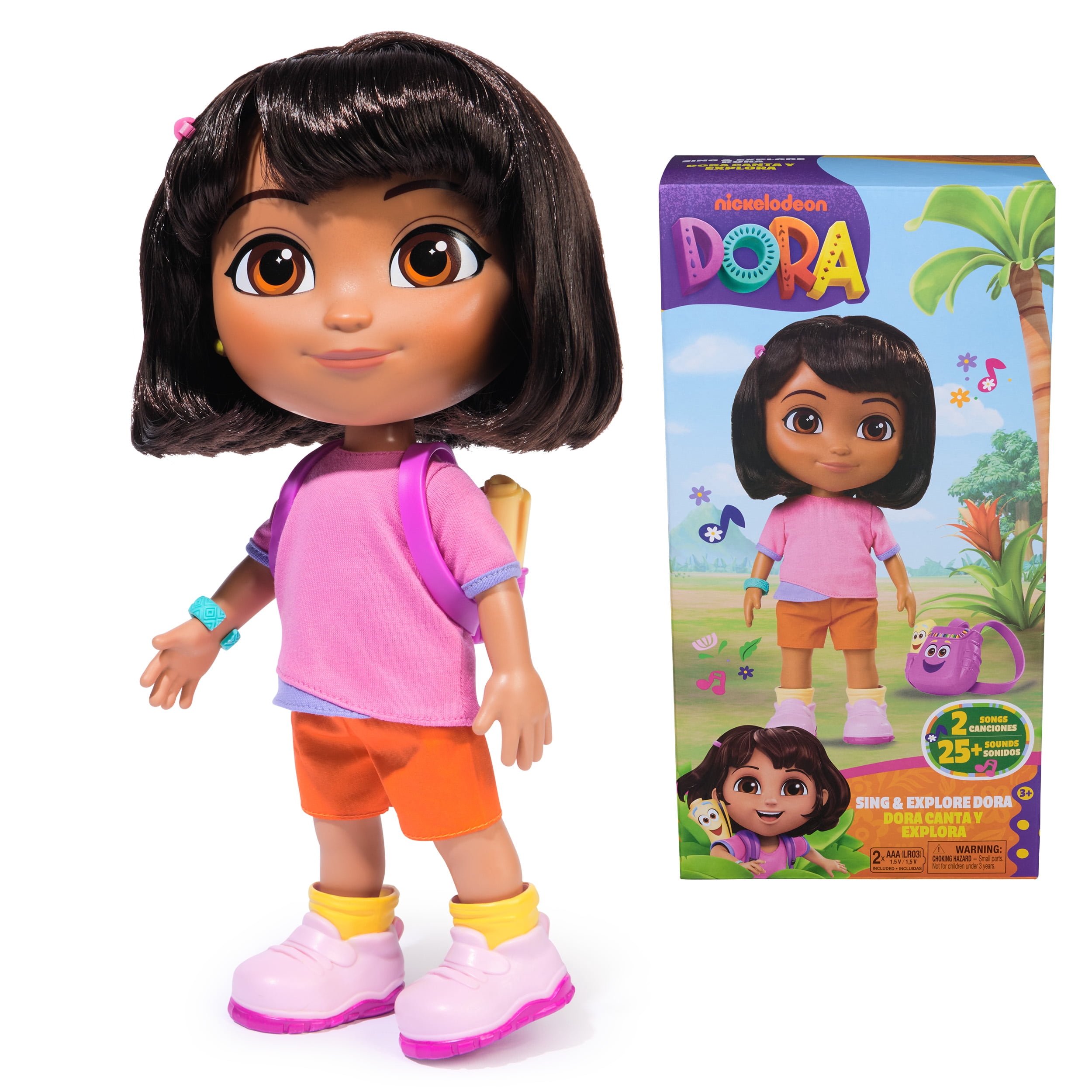 Dora the Explorer, Sing & Explore Dora Doll with Music, Sound