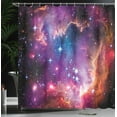 thumbnail image 4 of Ambesonne Cosmos Shower Curtain, Magellanic Cloud Stars, 69"Wx84"L, Purple Blue Orange, 4 of 5