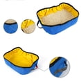 thumbnail image 5 of Foldable Cat Litter Box Portable Outdoor Collapsible Travel Pet Waterproof Toilet Litter Pan, 5 of 9