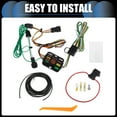 thumbnail image 6 of 1 Set Vehicle 4-Pin Trailer Wiring Harness Kit for Hyundai Tucson 2010-2018 Black, 6 of 6