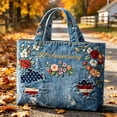 thumbnail image 5 of Large Capacity Handbag for Women Patriotic Tote Bag with Shoulder Strap Travel Gym Beach Shopping Carry on Bags 250 Years Anniversary Independence Day Gift, 5 of 5