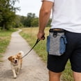 thumbnail image 6 of Dog Treat Pouch with Adjustable Waist Belt, Waterproof Training Bag Clicker & Poop Bags, Multi-Use Snack Storage for Walking Hiking Gray, 6 of 6