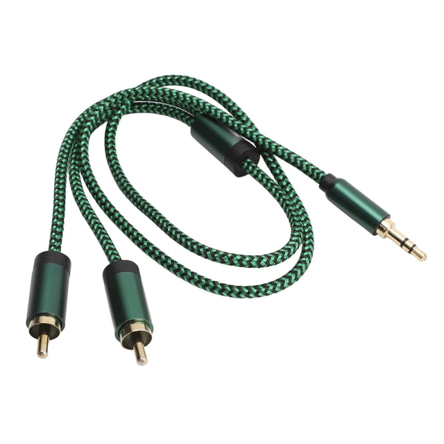 Divisor de cable de 3.5 mm Y anti interferencia de 3.5 mm Adaptador Aux Cable anti -tangling hifi estereo sonido para reproductor de mp3