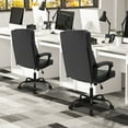 thumbnail image 4 of Costway Adjustable Office Desk Chair Ergonomic Executive Chair with Padded Headrest Armrest, 4 of 10
