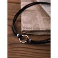 thumbnail image 6 of Goth Hippie O Ring Choker, Black Faux Leather Choker, Halloween Christmas New Year Jewelry Gift For Women, 6 of 7