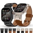thumbnail image 3 of Correa De Lujo Para Apple Watch Piel Y Titanio Premium, Compatible con 42/44/45/49mm, 3 of 5