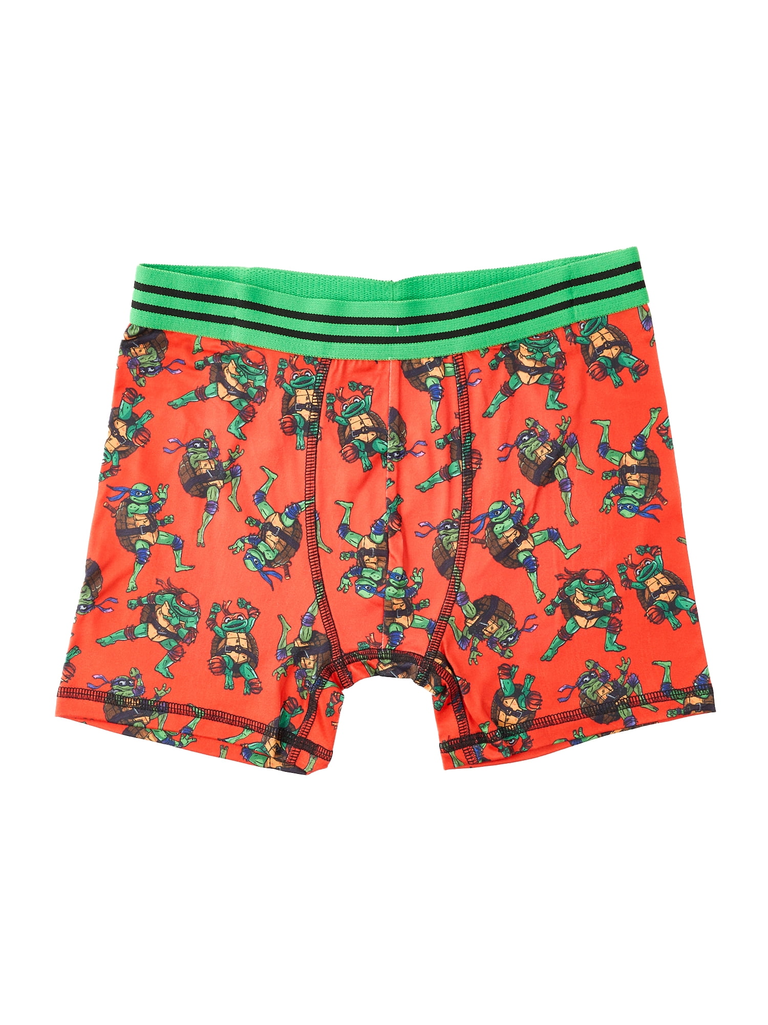 Teenage Mutant Ninja Turtles Boys Boxer Brief Underwear, 4-Pack, Sizes XS-XL