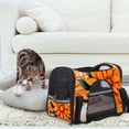 thumbnail image 7 of Tangerine Fabric Pet Bag with 900D Oxford Cloth Base and Nylon Webbing - Large Size 17x10x11.8 in - Ideal for Travel and Outdoor Activities, 7 of 7