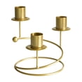 thumbnail image 1 of Portavelas de pilar, candelabro cónico, candelabro de Metal, candelabro, soporte para decoración, fiesta, festivo dorado, 1 of 9