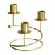 thumbnail image 1 of Portavelas de pilar, candelabro cónico, candelabro de Metal, candelabro, soporte para decoración, fiesta, festivo dorado, 1 of 9