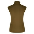 thumbnail image 5 of Hfyihgf Tank Tops for Women's Mock Turtleneck Top Summer Basic Sleeveless Stretch Ribbed Slim Fit Shirt(Coffee,M), 5 of 8
