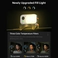 thumbnail image 2 of Hohem iSteady V3 Gimbal Stabilizer for Smartphone, Phone Gimbal with Magnetic AI Tracker, Built-in Extension Rod, Tripod, Fill Light, Phone Stabilizer for Video Recording, YouTube, White, 2 of 8