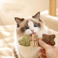 thumbnail image 4 of Cat Chew Toy, 7" Interactive Cat Toy with Catnip, Dental Care for Cats, Teething Toy for Indoor Cats, Fish Bone Shape in Mixed Flavors _ Green, 4 of 8