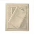 thumbnail image 3 of Purity Home 4-Piece Full Sheet Set 300TC Sateen, Cotton Rayon Blend, Deep Pockets, Ultra-Soft, Eco-Friendly & Durable Ivory, 3 of 8