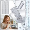 thumbnail image 4 of Replacement Glitter Straws for 30 oz 40 oz Jars Tumblers,10 Pack 12 Inch Translucent Reusable Plastic Straws,BPA Free (12inch,Glitter color), 4 of 7