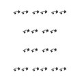 thumbnail image 2 of Qarigey 1 Pair Woman Earrings Star Shaped Lady Jewelry Earring Silver Trendy Girlfriend for Dating Party Present Decorations 10piezas, 2 of 3