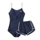 thumbnail image 1 of Trajes de baño de mujer Traje de baño de cuello redondo bajo para piscina Ropa de L Zulema Shorts de baño de mujer, 1 of 8