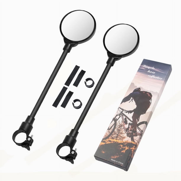 Espejo para bicicleta, espejos retrovisores para bicicleta, 2 espejos retrovisores convexos giratorios ajustables de 360 grados para bicicleta, bicicleta eléctrica, motocicleta, bicicleta