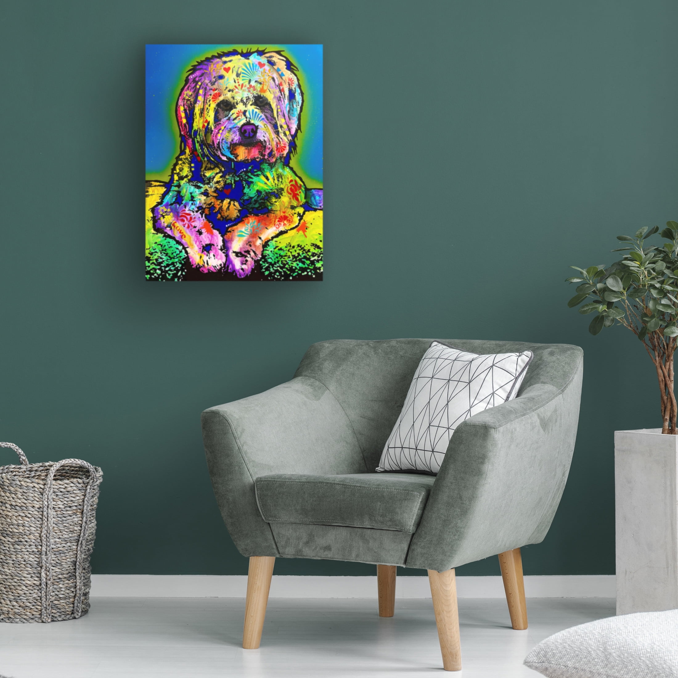 Canvas Wall Art - Dean Russo 'Patiently Wating For Cuddles' Wall Art for Living Room, Bedroom, or Office Décor by Trademark Fine Art - 18 x 24 Inches