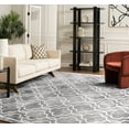 thumbnail image 3 of Safavieh Dip Dye Leighton Geometric Wool Area Rug, Gray/Ivory, 6' x 9', 3 of 9