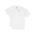 thumbnail image 2 of Hanes T-Shirt à Manches Courtes pour Hommes avec Poche, Lot de 2, m, Blanc, 2 of 2