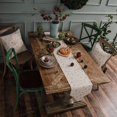 thumbnail image 4 of Christmas Bells Pattern Cotton and Linen Table Runner, Modern Decorative Canvas, 4 of 5