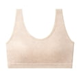 thumbnail image 5 of Purcolt Girls Seamless Cotton Sports Bra Comfortable Wide Strap Sleep & Training Bralettes Athletic Workout Bra for Yoga Running Dance, Teens 9-15 Years, 5 of 7