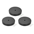 thumbnail image 5 of Uxcell 120mm 4.7inch Light Canopy Kit Wall Sconce Lamp Plate Fixture DIY Black 3Pack, 5 of 5