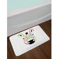 thumbnail image 2 of Cartoon Bath Mat, Colorful Exotic Zebra Head Cute and Funny African Animal Abstract Artwork Print, Non-Slip Plush Mat Bathroom Kitchen Laundry Room Decor, 29.5 X 17.5 Inches, Multicolor, Ambesonne, 2 of 2