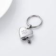 thumbnail image 3 of Heart Cremation Ash Urn Keychain for Pet Ashes Paw Print Memorial Ash Jewelry Pet Keepsake Urn Key Chain for Ashes for Dog Cat, 3 of 5