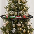 thumbnail image 2 of Christmas Train Sets for Under The Tree- Christmas Railway Train Set with Railway Track & 4 Cars- Lights and Sounds Railway Battery Operated Electric Train Set for Kids, 2 of 7