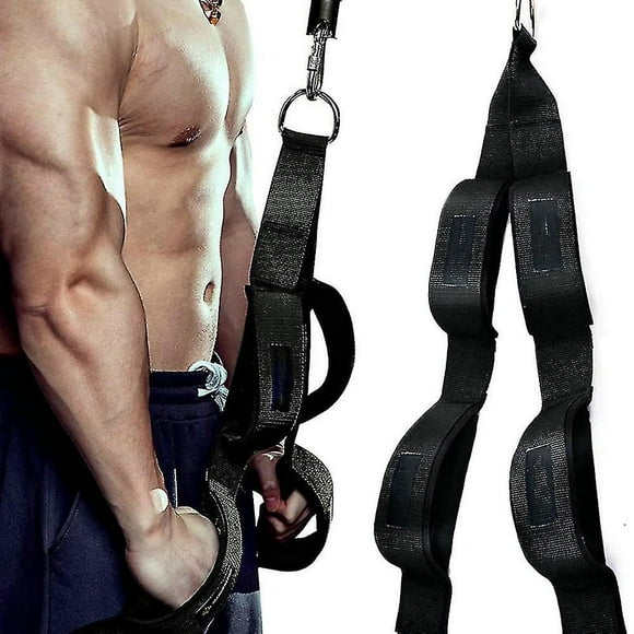 Tricep Rope Cable Attachment With 2 Handles,tricep Pull Down Rope For Push Downs,crunches,facepulls