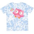 thumbnail image 3 of Inktastic Pink Owl and Butterfly Girls Toddler T-Shirt, 3 of 5