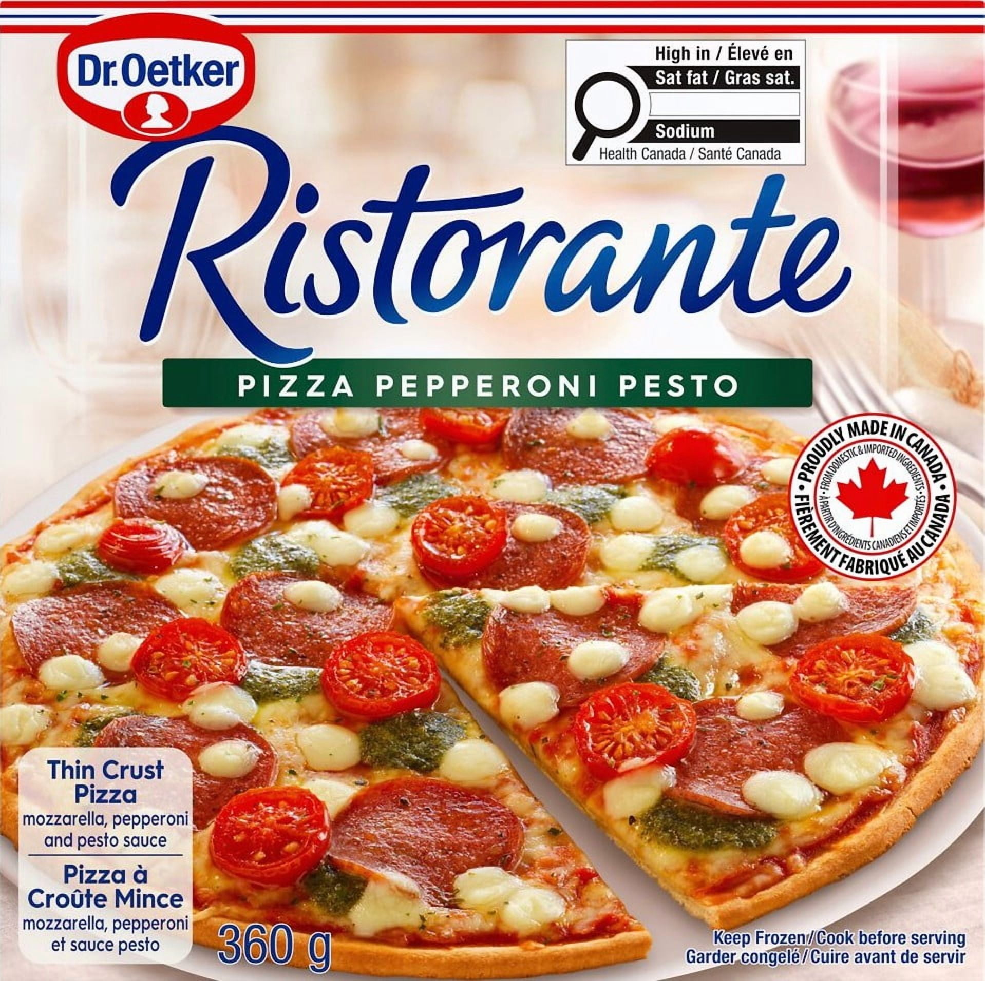 Dr. Oetker Ristorante Pizza Pepperoni et pesto 360g