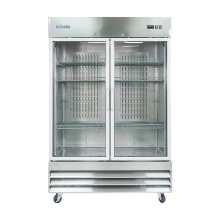 2 Glass Door Reach-In Freezer