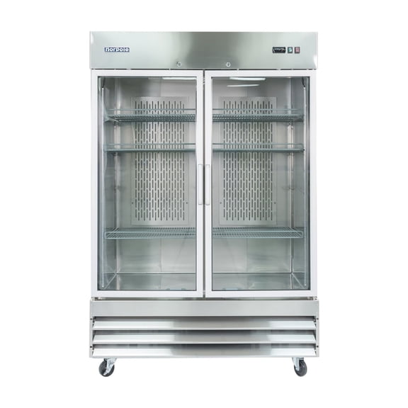 2 Glass Door Reach-In Freezer
