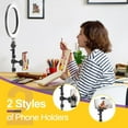 thumbnail image 5 of EMART 10" Ring Light with 55" Extendable Tripod Stands and Phone Holder for Selfie Camera Photography, Make-up, Video, Vlogging, Live Streaming, 5 of 6