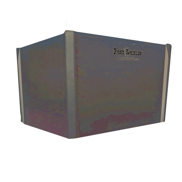 Post Shields Bronze 6" L x 6" W x 4" H Mailbox & Fence Sleeve Trimmer