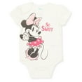 thumbnail image 4 of Disney Minnie Mouse Bodysuit Pants and Headband 3 Piece Outfit Set Newborn to Infant, 4 of 5