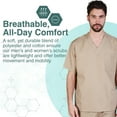thumbnail image 7 of M&M SCRUBS Solid Men Scrub Set, Men Medical Uniforms 201- (KHAKI), 7 of 7