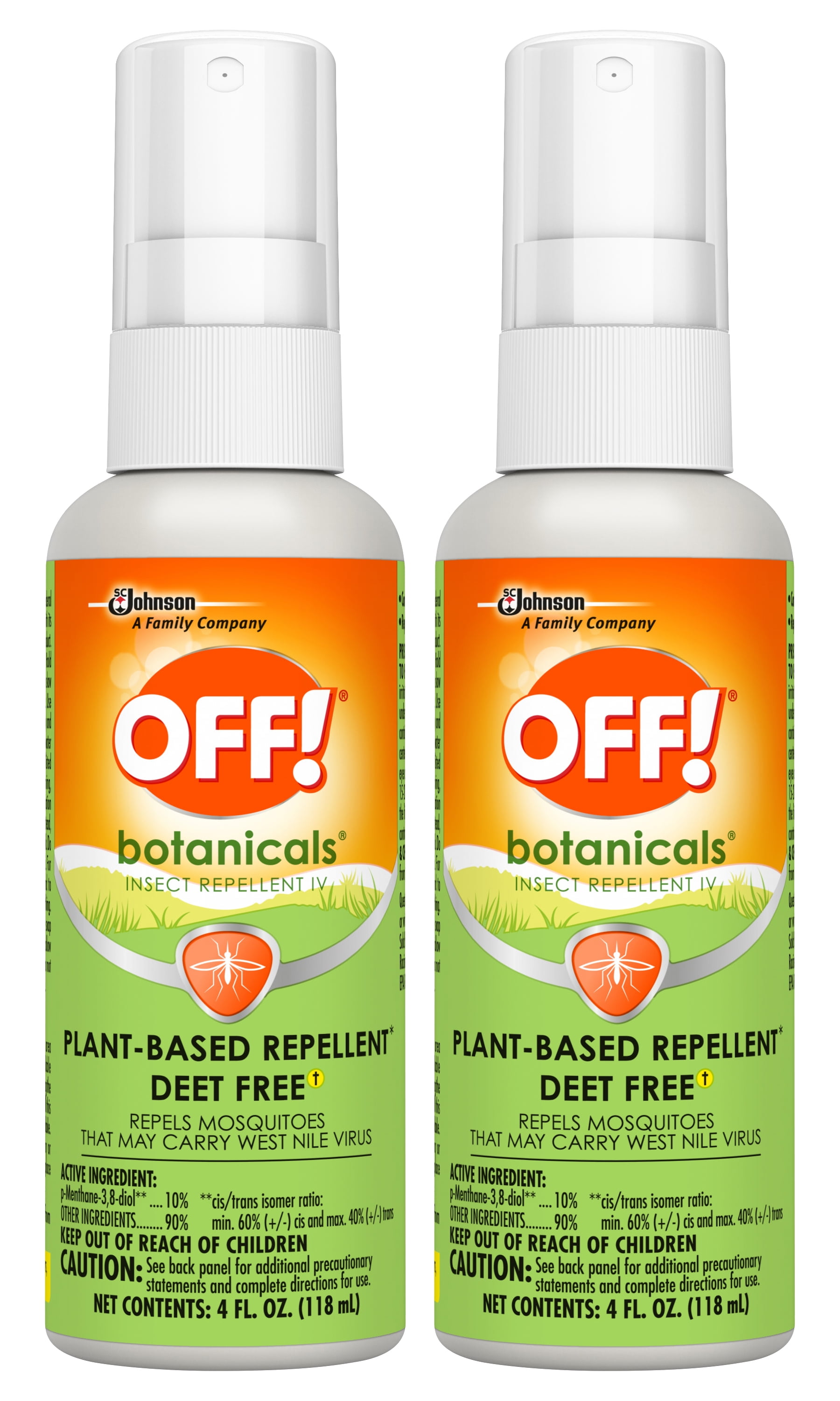 (2Pack) OFF! Botanicals Insect Repellent IV, 4 fl oz