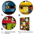 thumbnail image 3 of Designart "Melodic Pop Art Cassette Tapes II" Fashion Framed Wall Art - Modern Colorful Cassette Tapes Hallway Framed Wall Art Decor, 3 of 6