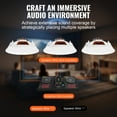 thumbnail image 6 of 4 Pack 8 Inch In Ceiling Speakers 100 Watts Flush Mount Ceiling Wall Speakers System 8 Ohm Impedance 89dB Sensitivity for Home Kitchen Living Room Bedroom Covered Outdoor Porch, 6 of 6