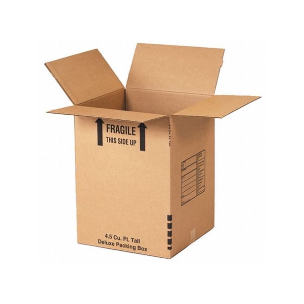 Box Packaging Deluxe Packing Box 18 X 18 X 24 Kraft 15 Bundle Walmart Com Walmart Com