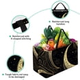 thumbnail image 3 of New Moon Symbol Reusable Foldable Picnic Basket Tote Bag Large Capacity Shopping Bags Beach Bag Oxford Cloth Wildlife Park Basket, 3 of 7