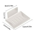 thumbnail image 3 of CVLNCYCLING Clearance Shower Caddy Hanging,Soap Dish Holder,Wall Mounted Stainless Steel Drainage Soap Storage Rack Toilet Bathroom Storage Box, 3 of 8