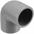 thumbnail image 1 of sourcing map 10pcs 20mm PVC Elbow Pipe Fitting 90° Gray Adapter(Inner Diameter:G1/2), 1 of 4
