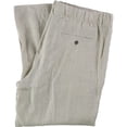 thumbnail image 2 of Tasso Elba Pantalones casuales con cordón de lino para hombre, Beige, 4XLTW x 35L, 2 of 2